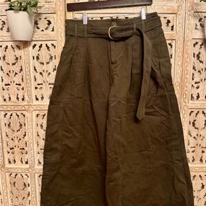 Zara Olive Wide Leg Pants